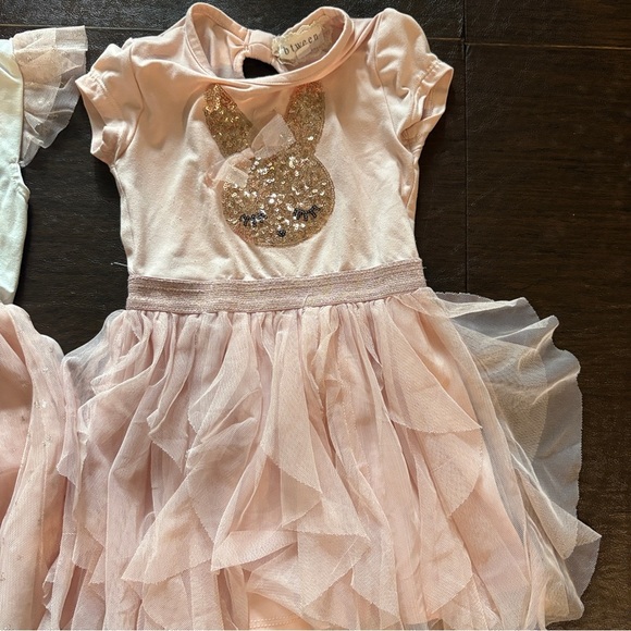 Girls 3T Super Soft Sequin Animal Dress Bundle - 2 qty - Picture 3 of 12